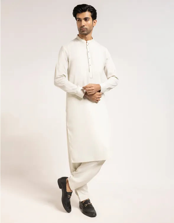 APPLE WHITE FORMAL KAMEEZ SHALWAR