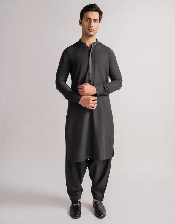CHARCOL FORMAL KAMEEZ SHALWAR