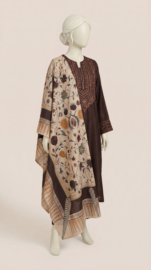 MULTICOLOR LAWN EMBROIDERED UNSTITCHED 3PC