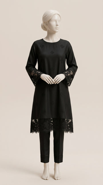 MULTICOLOR TEXTURED EMBROIDERED UNSTITCHED 2PC