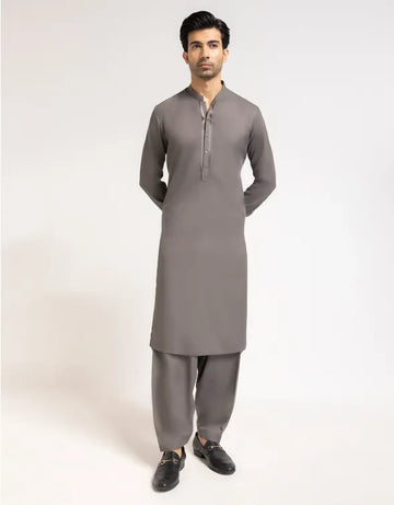 GRAY SEMI FORMAL KAMEEZ SHALWAR