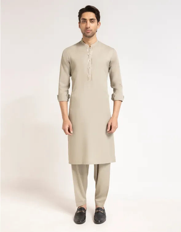 LIGHT OLIVE FORMAL KAMEEZ SHALWAR