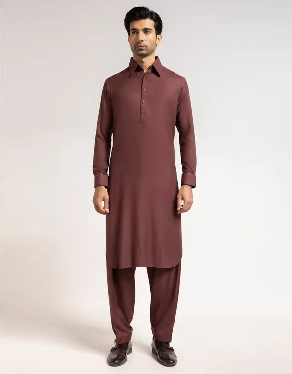 MAROON FORMAL KAMEEZ SHALWAR