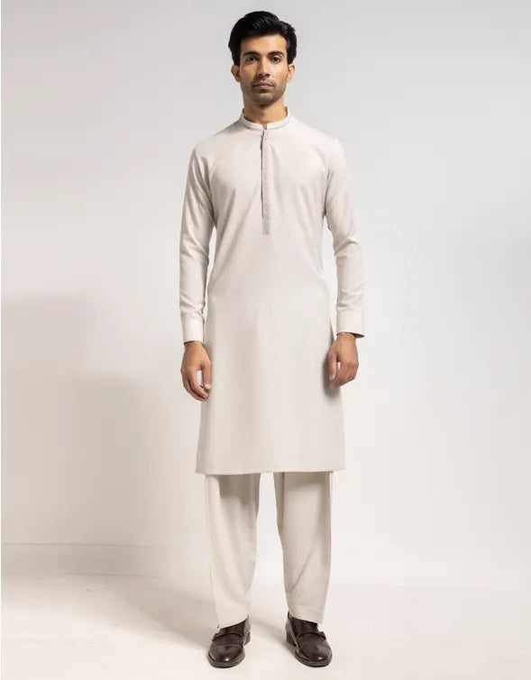 PEARL WHITE FORMAL KAMEEZ SHALWAR