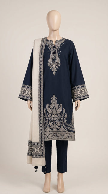 MULTICOLOR LAWN EMBROIDERED UNSTITCHED 3PC