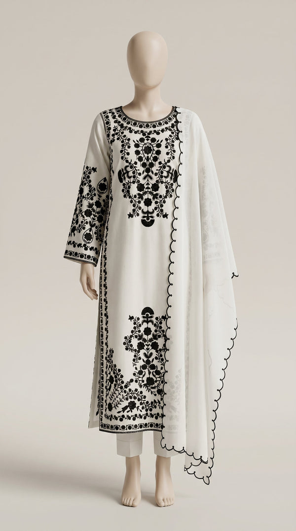 MULTICOLOR LAWN EMBROIDERED UNSTITCHED 3PC