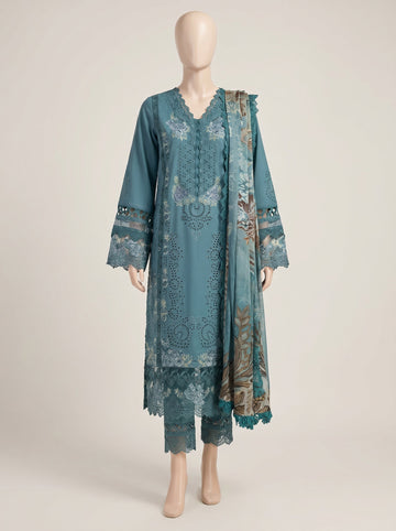 MULTICOLOR LAWN EMBROIDERED UNSTITCHED 3PC