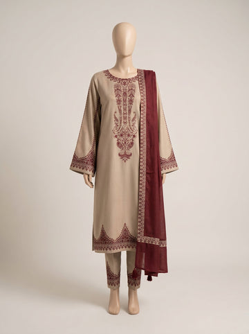 MULTICOLOR LAWN EMBROIDERED UNSTITCHED 3PC