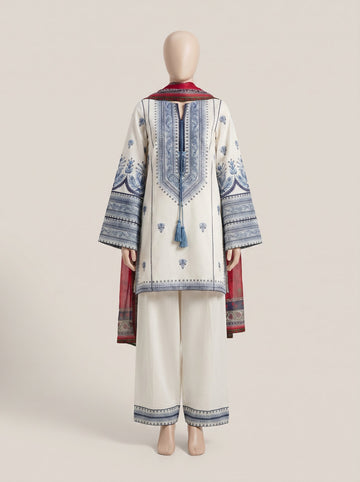 MULTICOLOR LAWN EMBROIDERED UNSTITCHED 3PC