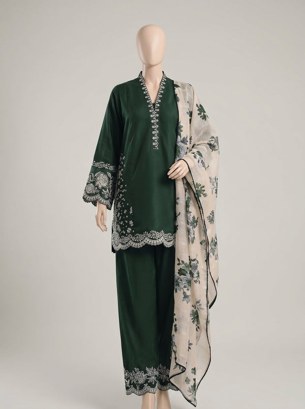 MULTICOLOR LAWN EMBROIDERED UNSTITCHED 3PC