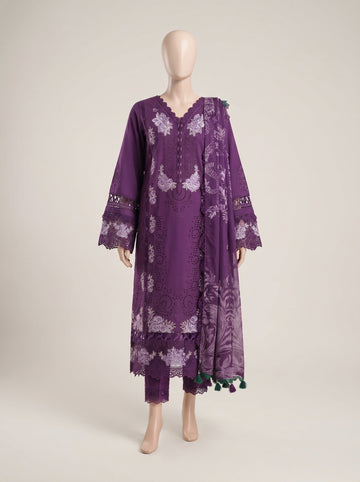 MULTICOLOR LAWN EMBROIDERED UNSTITCHED 3PC