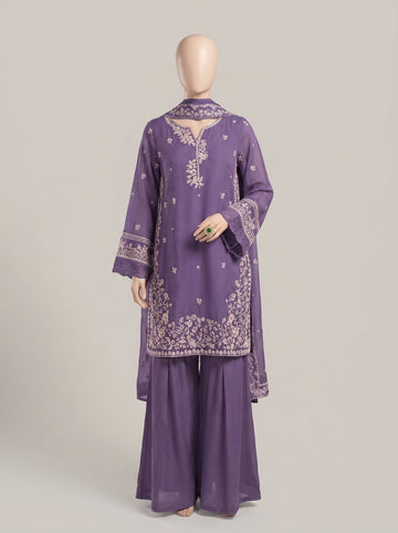 MULTICOLOR LAWN EMBROIDERED UNSTITCHED 3PC