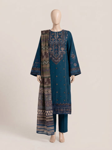 MULTICOLOR LAWN EMBROIDERED UNSTITCHED 3PC