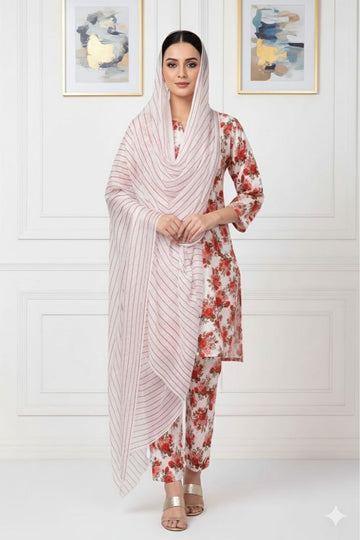 MULTICOLOR PRINTED KHADDAR UNSTITCHED 3PC