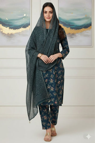 MULTICOLOR PRINTED KHADDAR UNSTITCHED 3PC