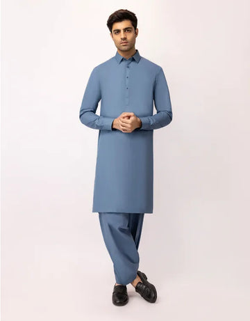 LIGHT BLUE KAMEEZ SHALWAR